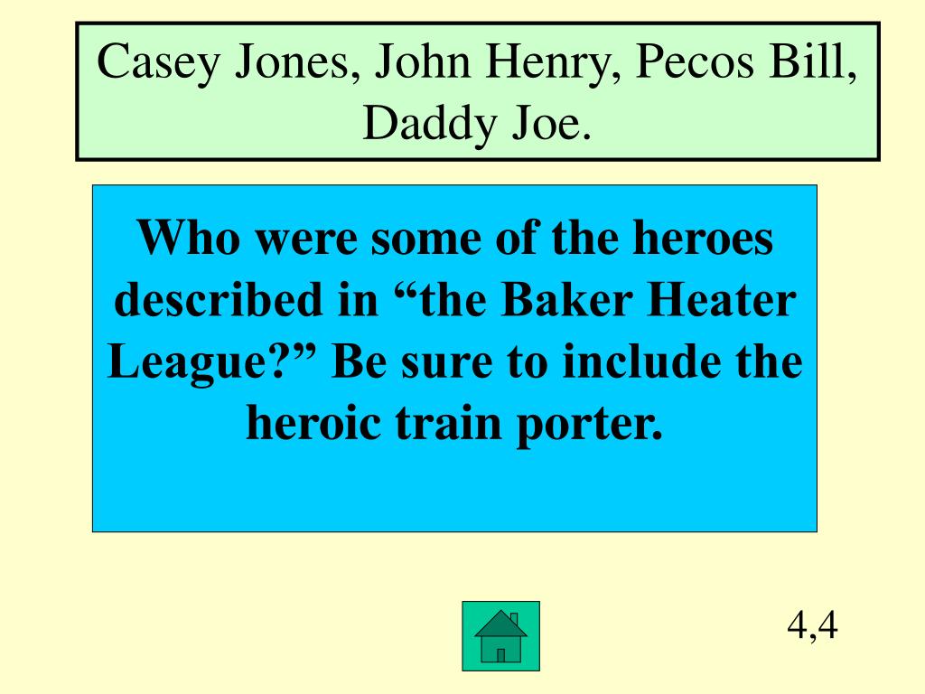 PPT Fiction and Nonfiction “The 1159” and “The Baker Heater League