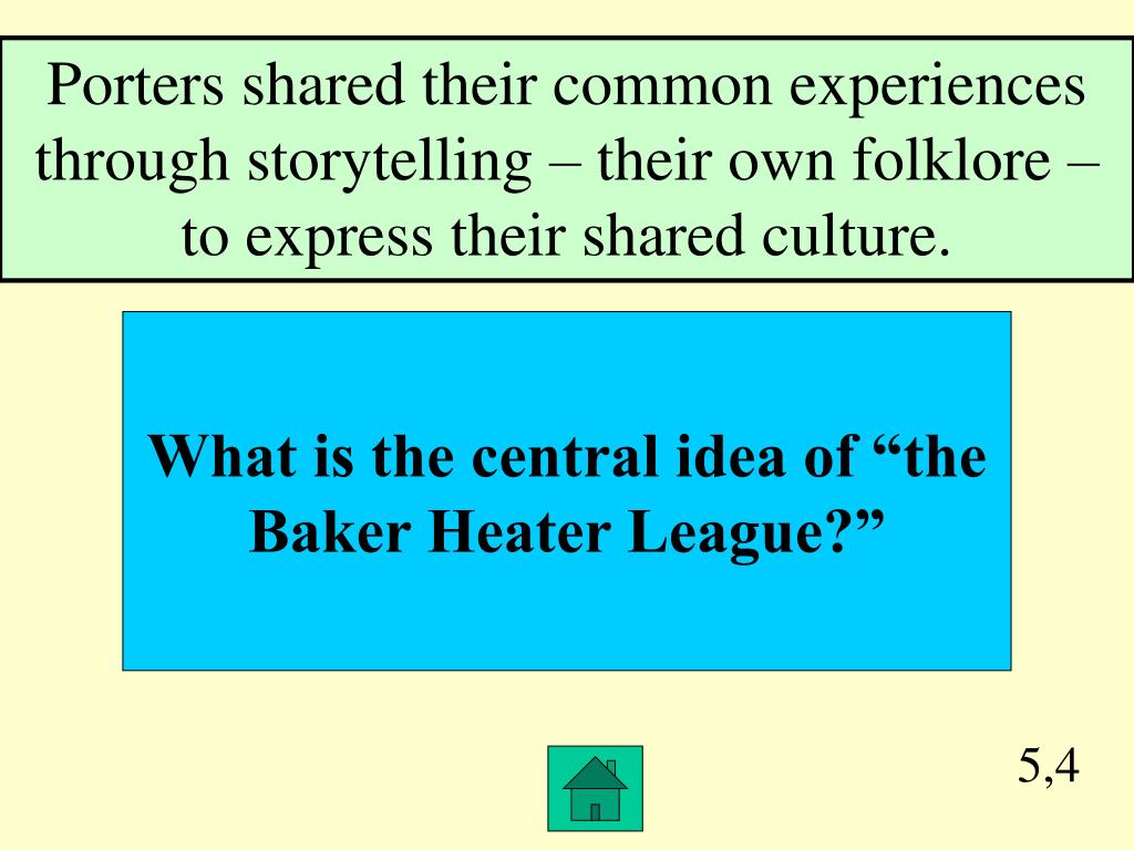 PPT Fiction and Nonfiction “The 1159” and “The Baker Heater League