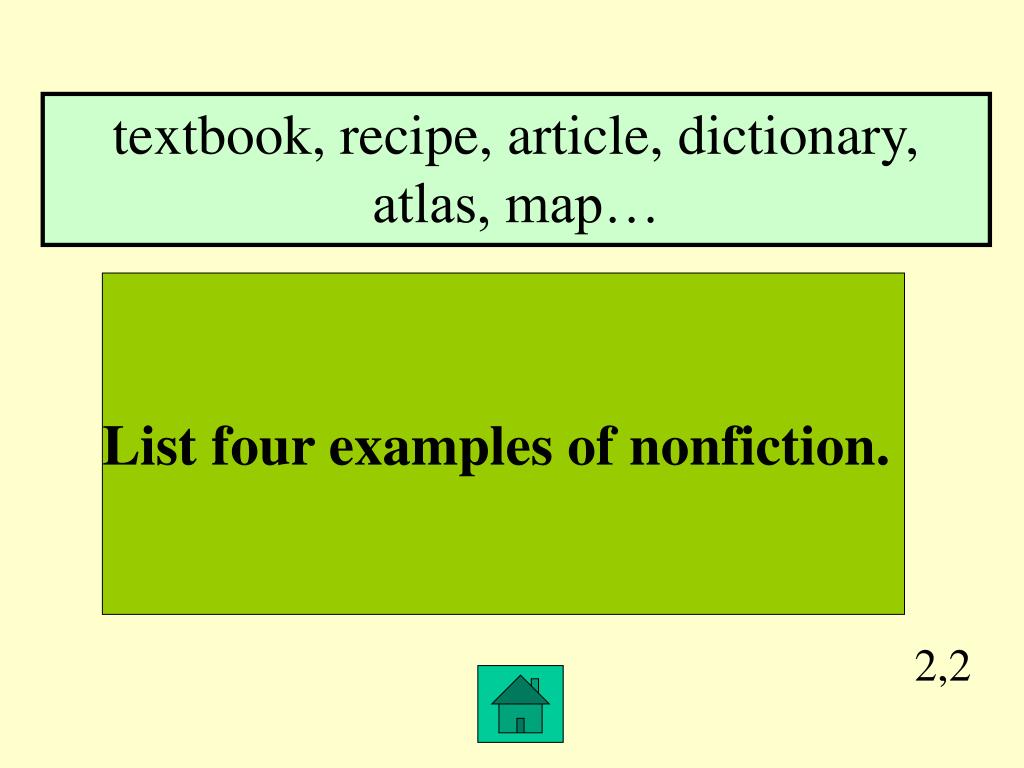 PPT Fiction and Nonfiction “The 1159” and “The Baker Heater League