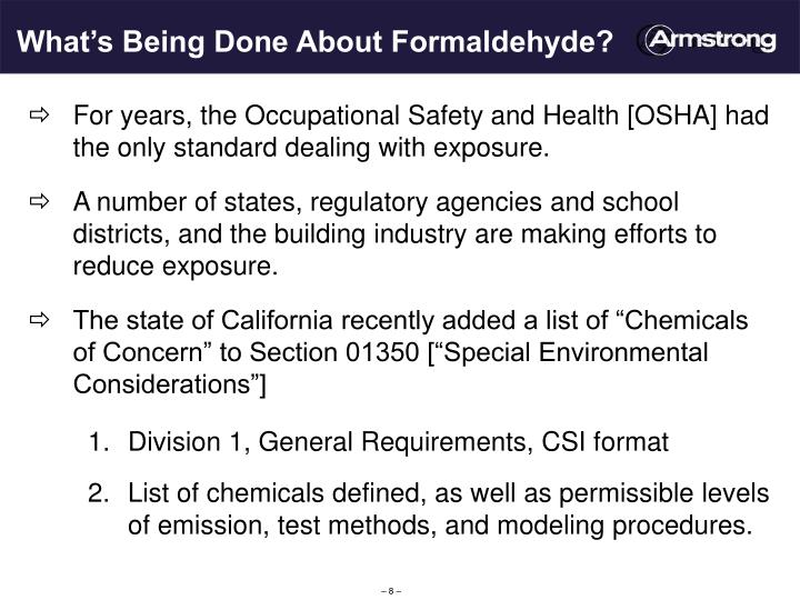 PPT The Basics of Formaldehyde What You Need to Know PowerPoint