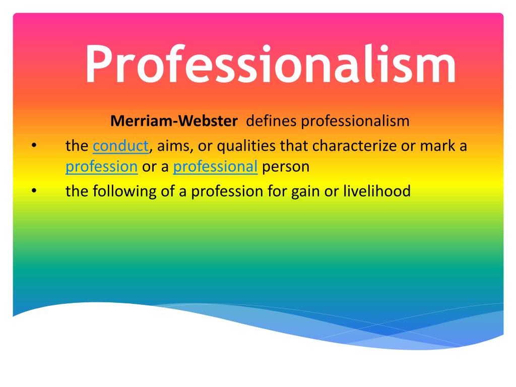 PPT Professionalism What does it mean? Jan Mlodzikowski, RN, BSN, CNN