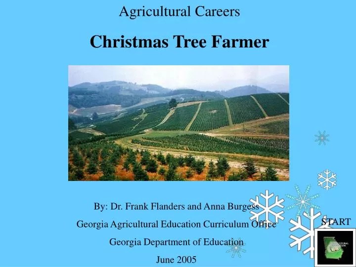 PPT Agricultural Careers Christmas Tree Farmer PowerPoint
