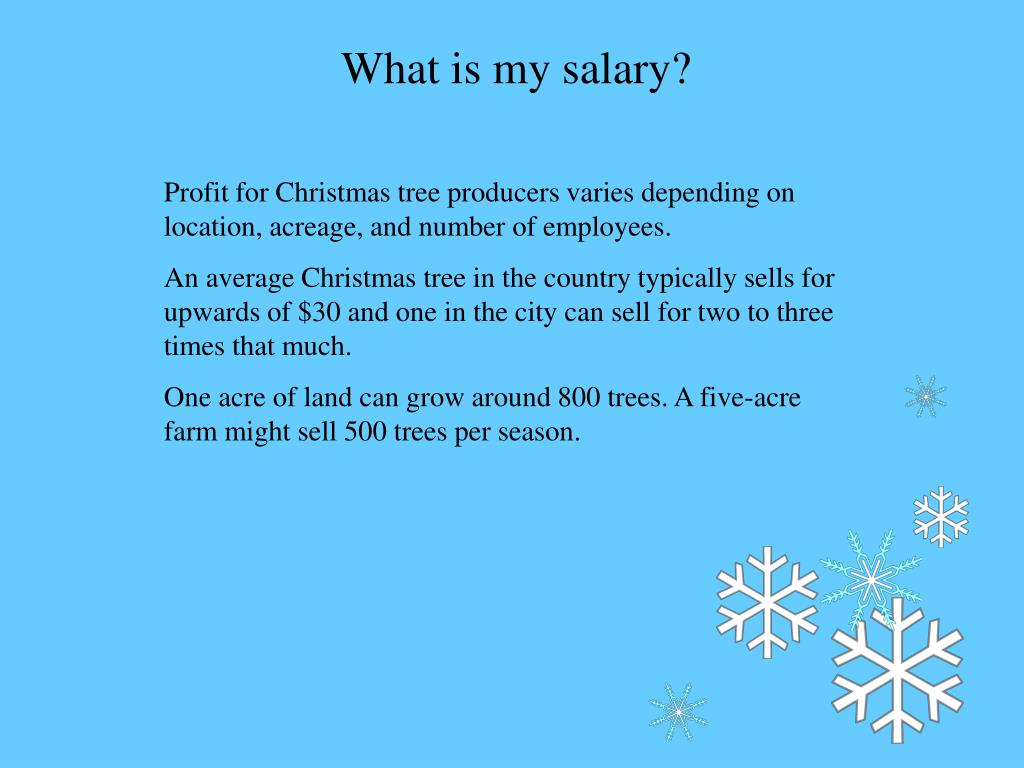 PPT Agricultural Careers Christmas Tree Farmer PowerPoint