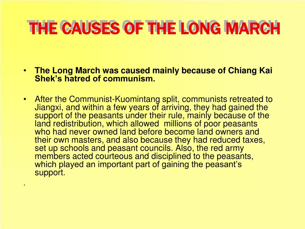 PPT THE LONG MARCH PowerPoint Presentation, free download ID1151592