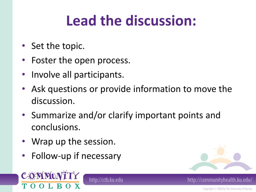 PPT Techniques For Leading Group Discussions PowerPoint Presentation