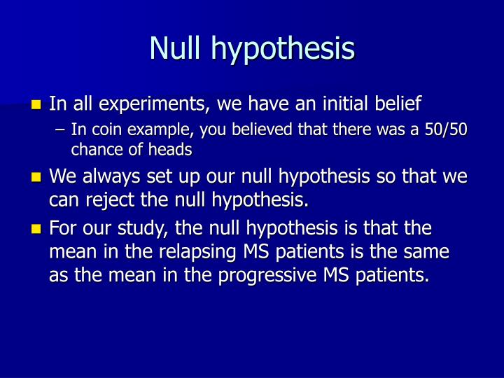 PPT Introduction to Biostatistics/Hypothesis Testing PowerPoint