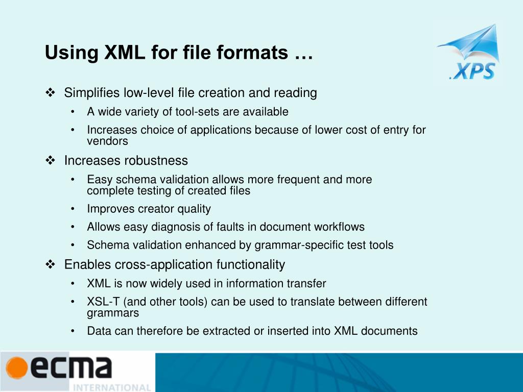 PPT Ecma TC46 XML Paper Specification (XPS) PowerPoint Presentation ID1153424