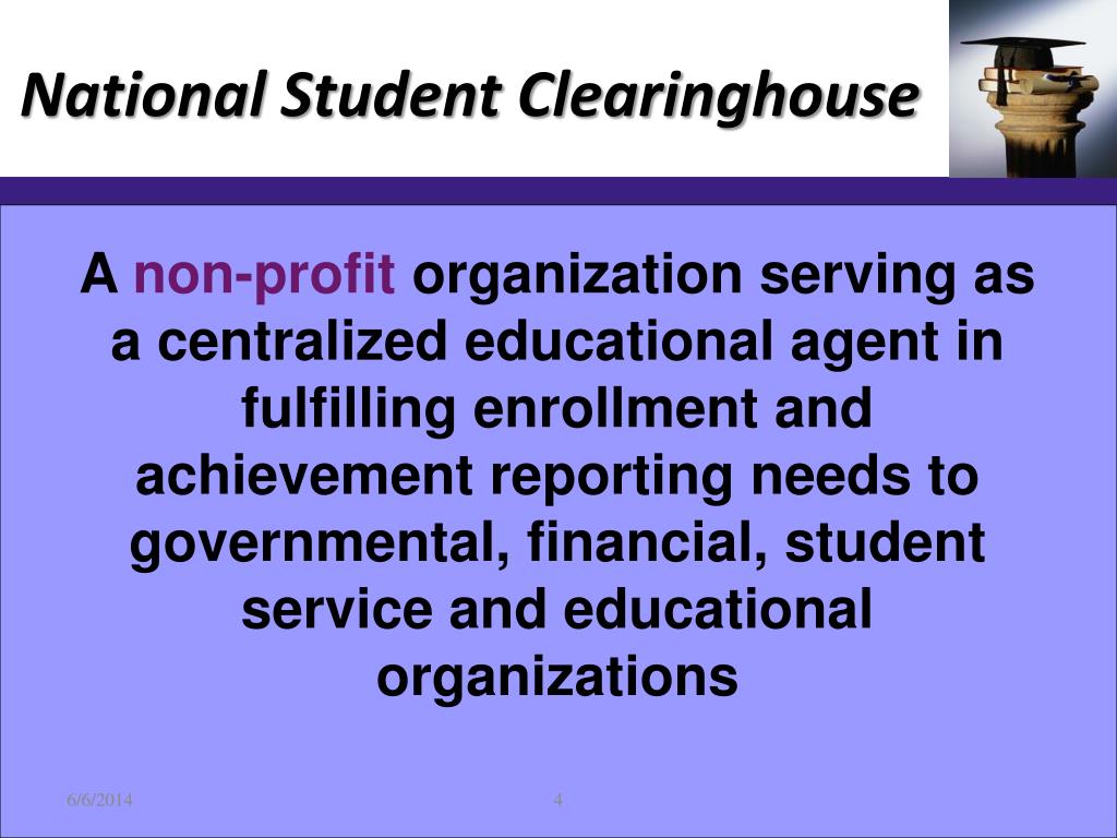 PPT Tracking Students with the National Student Clearinghouse