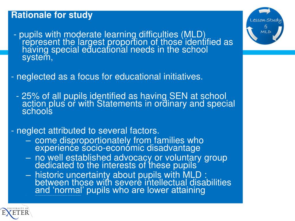 PPT Moderate Learning Difficulties the term and pedagogic
