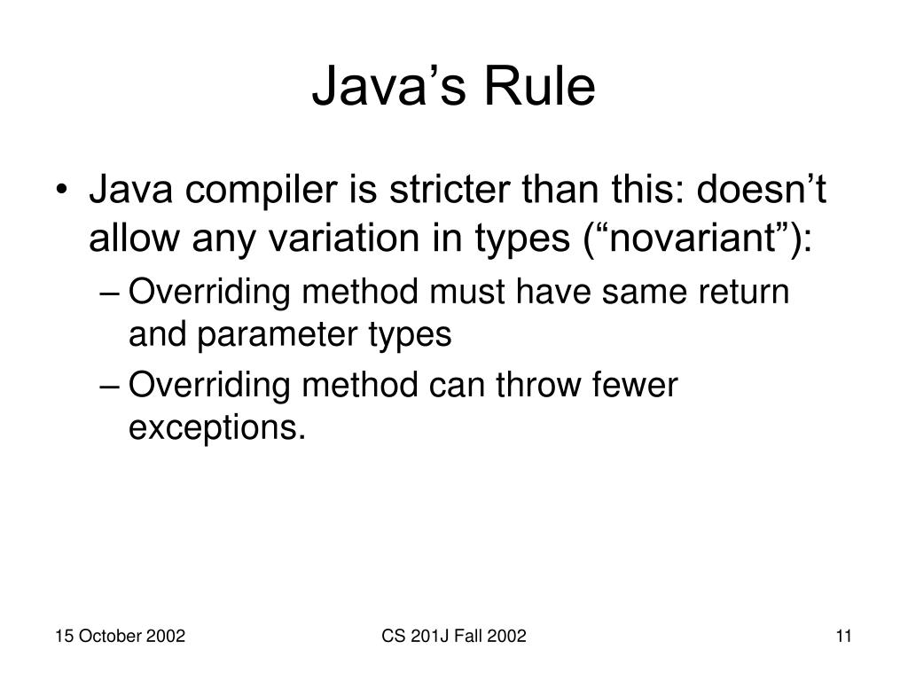 PPT Understanding Subtyping Rules in Java Programming PowerPoint