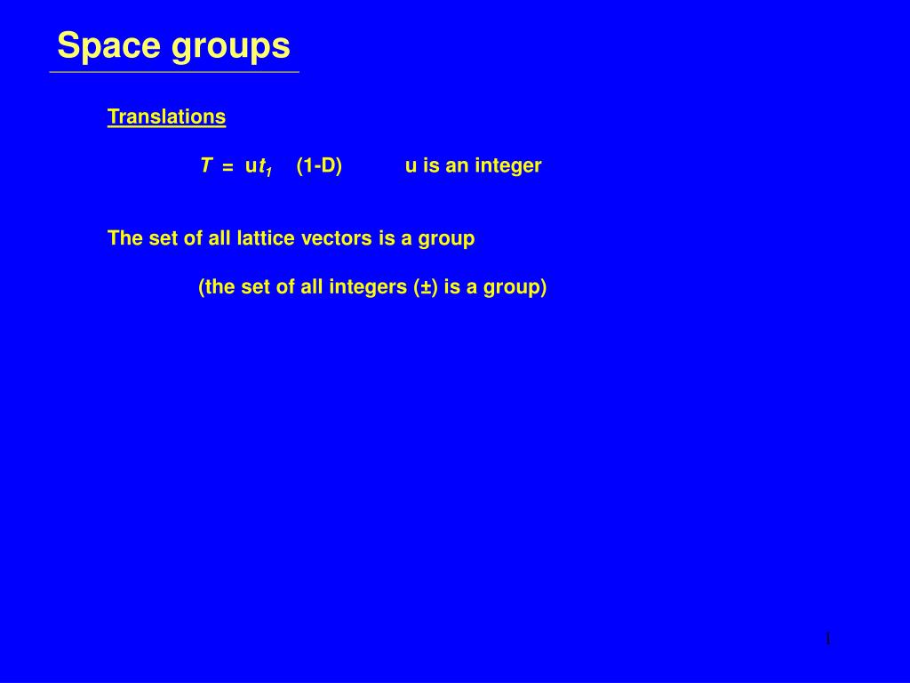PPT Space groups PowerPoint Presentation, free download ID1157526