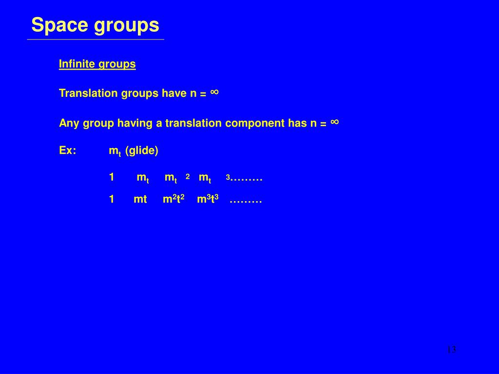 PPT Space groups PowerPoint Presentation, free download ID1157526