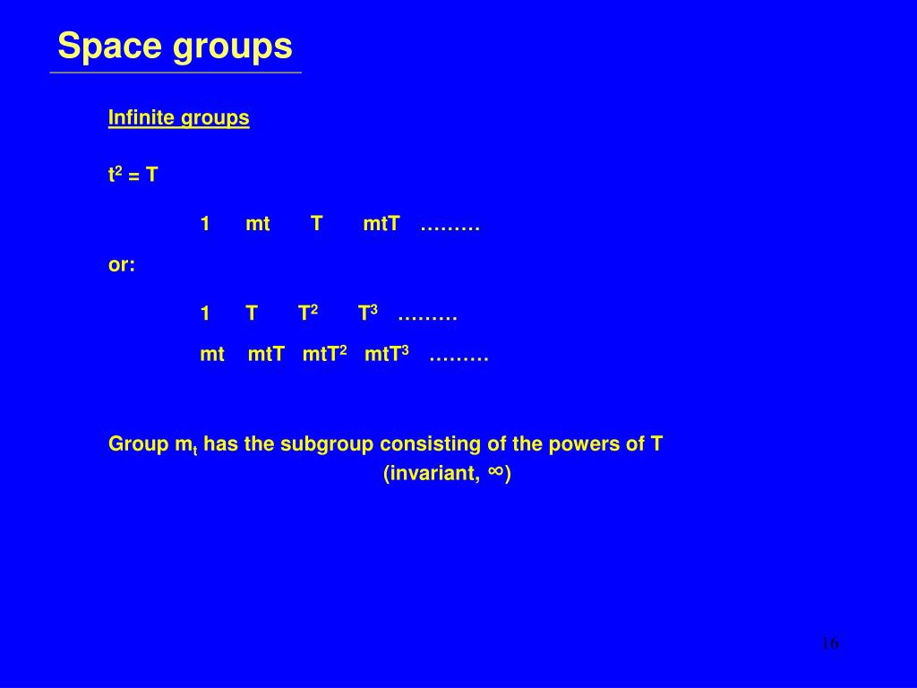 PPT Space groups PowerPoint Presentation, free download ID1157526