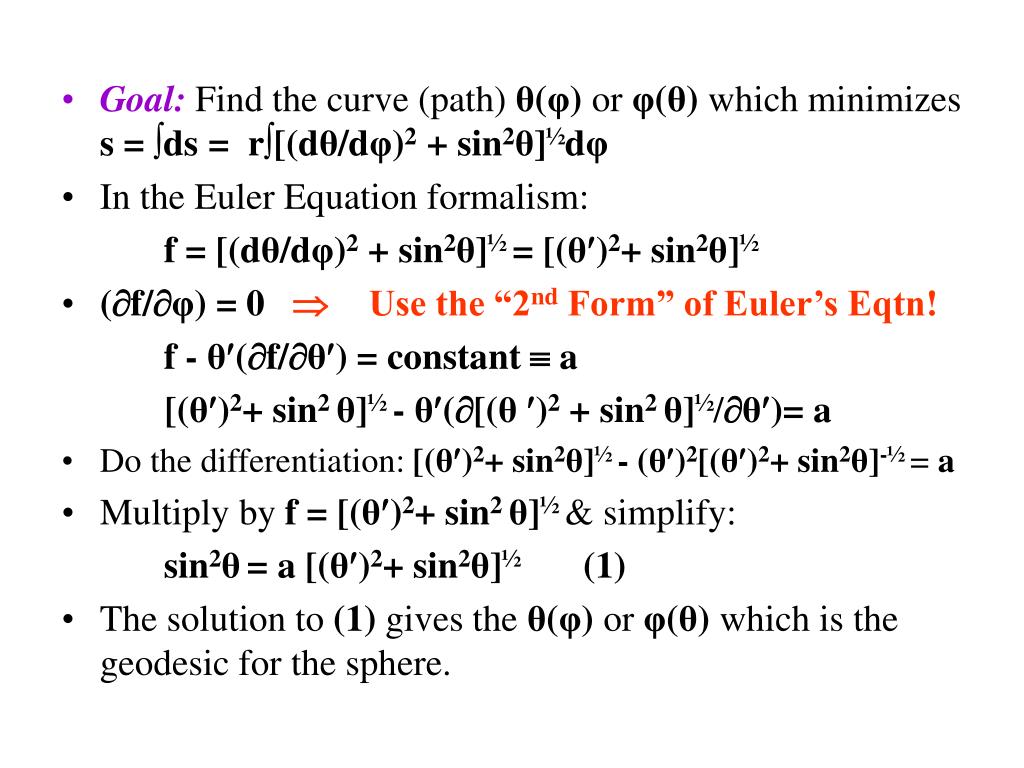 PPT The “2 nd Form” of Euler’s Equation Section 6.4 PowerPoint
