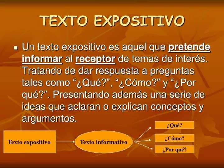 PPT TEXTO EXPOSITIVO PowerPoint Presentation, free download ID1158178