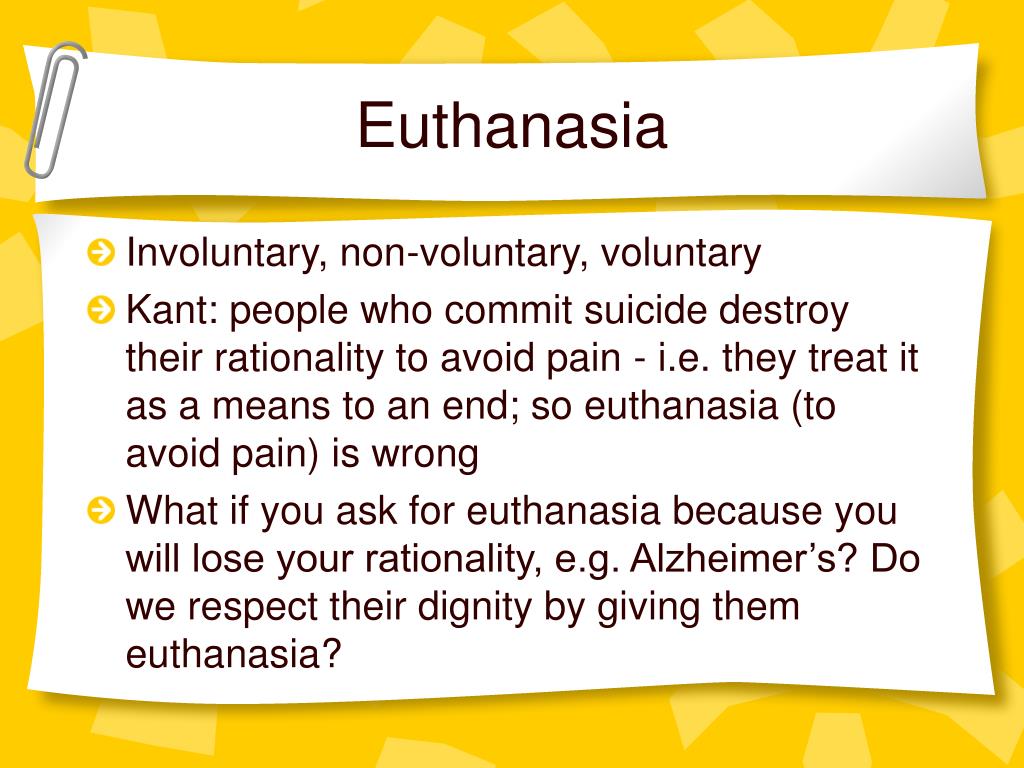 PPT Kant’s Categorical Imperative and Euthanasia PowerPoint