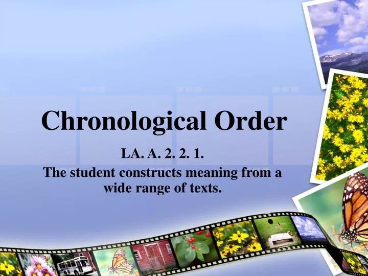 PPT Chronological Order PowerPoint Presentation, free download ID
