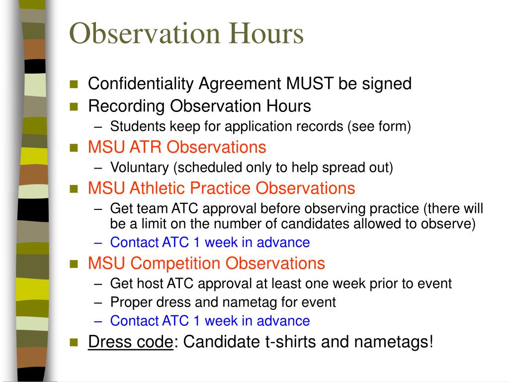 PPT Athletic Training Education Program Program Orientation and