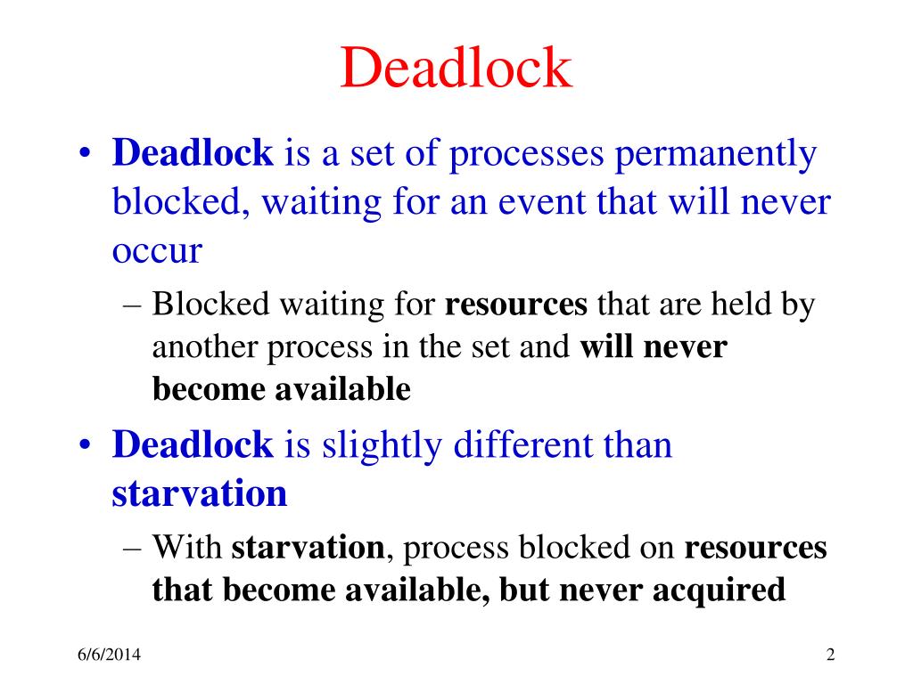 PPT Deadlock PowerPoint Presentation, free download ID1168425