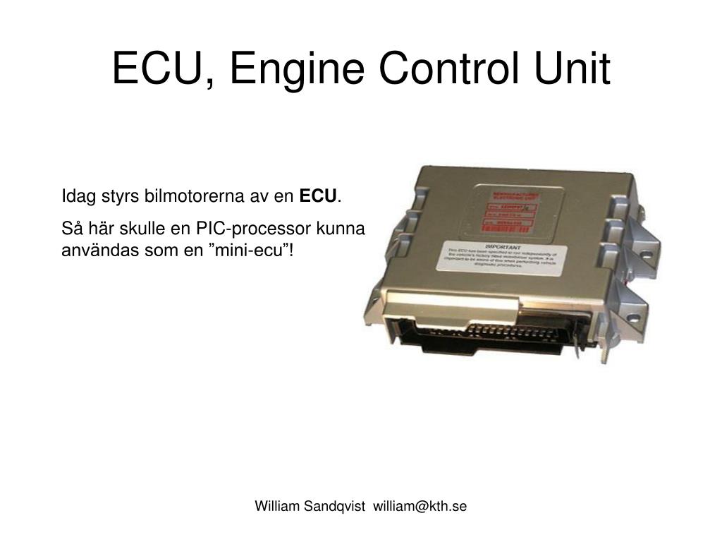 PPT ECU, Engine Control Unit PowerPoint Presentation, free download