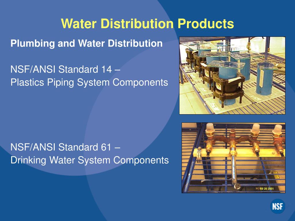 PPT NSF International Drinking Water Product Standards PowerPoint