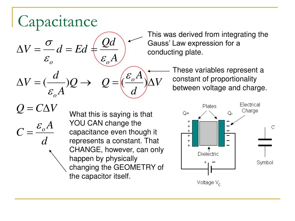 PPT Capacitance and Dielectrics PowerPoint Presentation, free