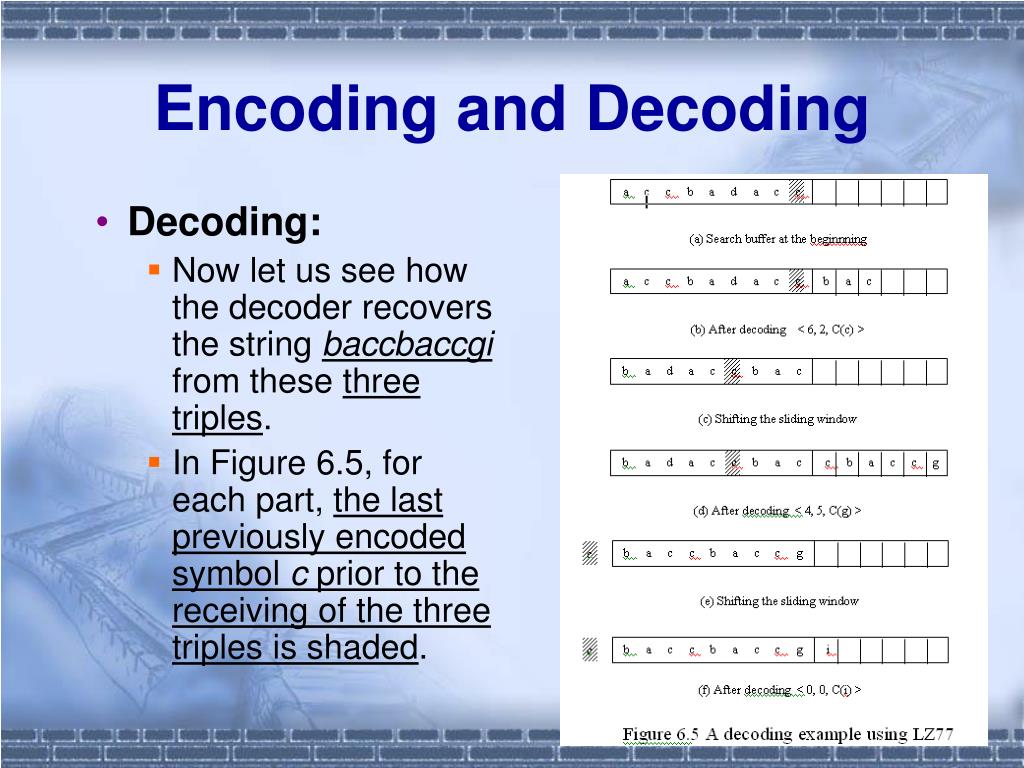 Encoding And Decoding