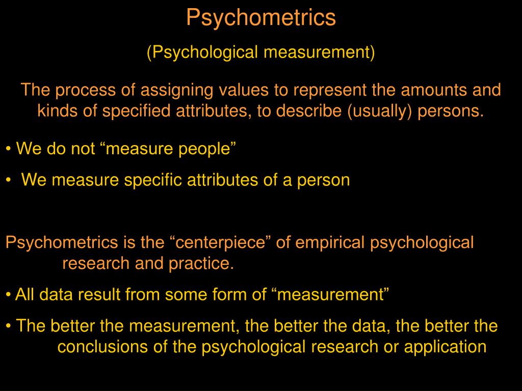 PPT Introduction to Psychological Measurement PowerPoint Presentation ID1173713
