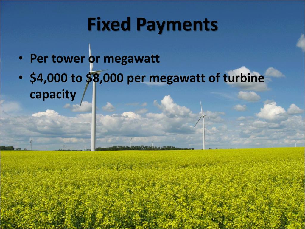 PPT Wind Turbine Lease Considerations for Landowners PowerPoint