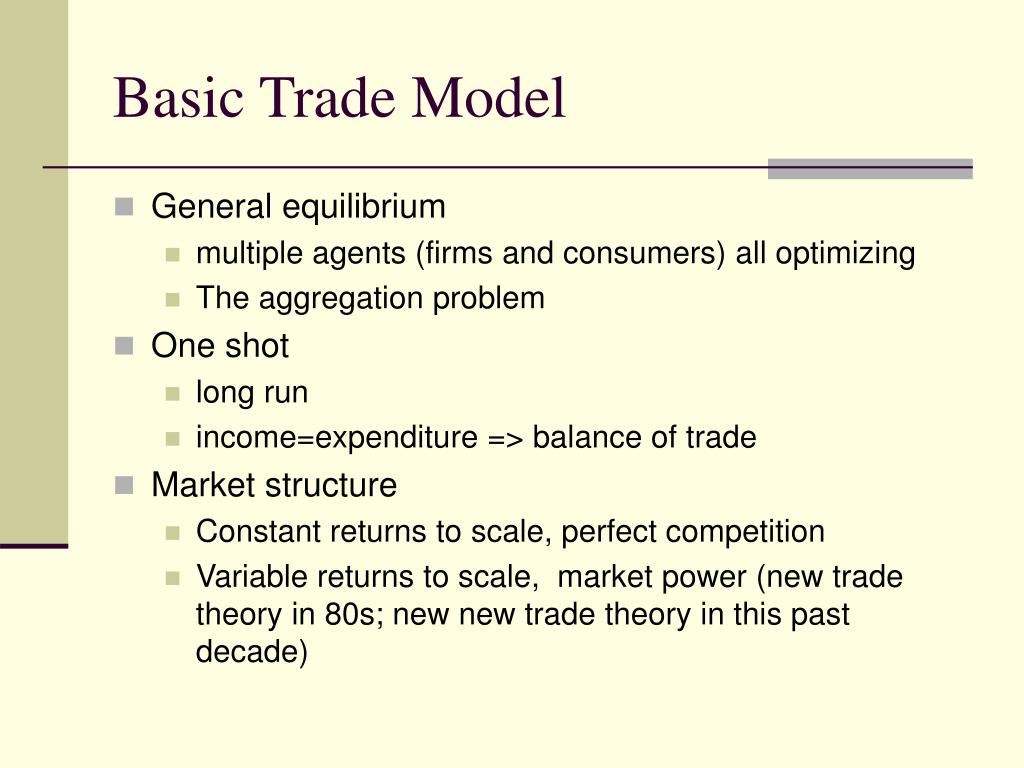 PPT Microeconomics for International Trade Theory PowerPoint