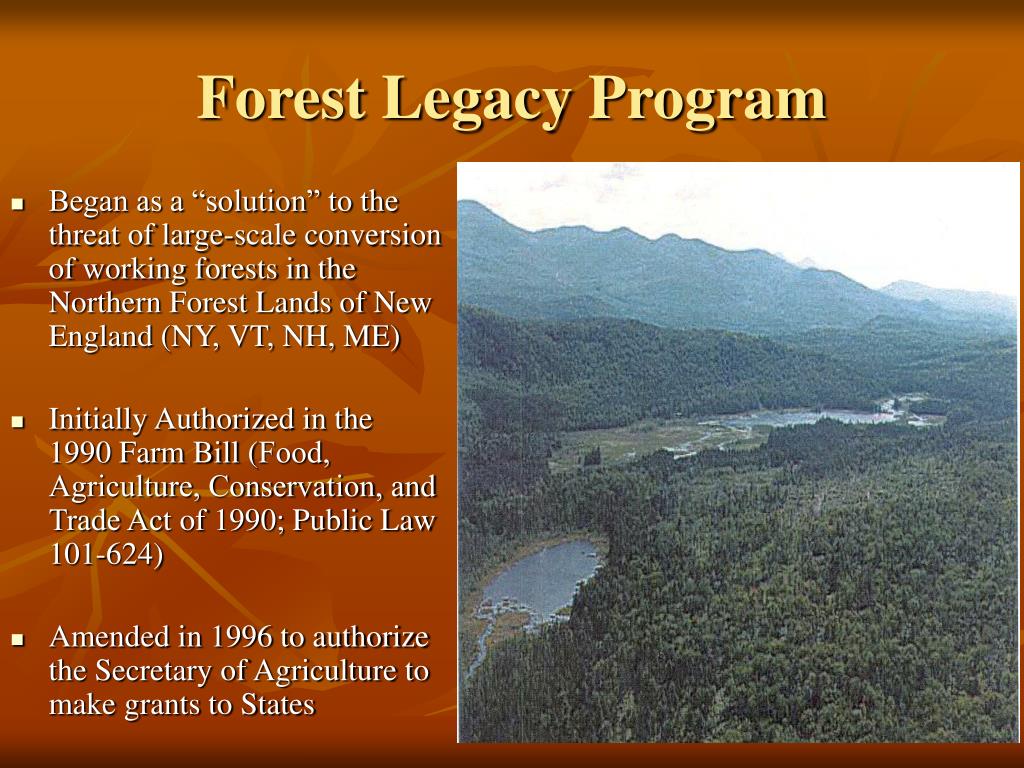 PPT USDA Forest Service Forest Legacy Program PowerPoint Presentation