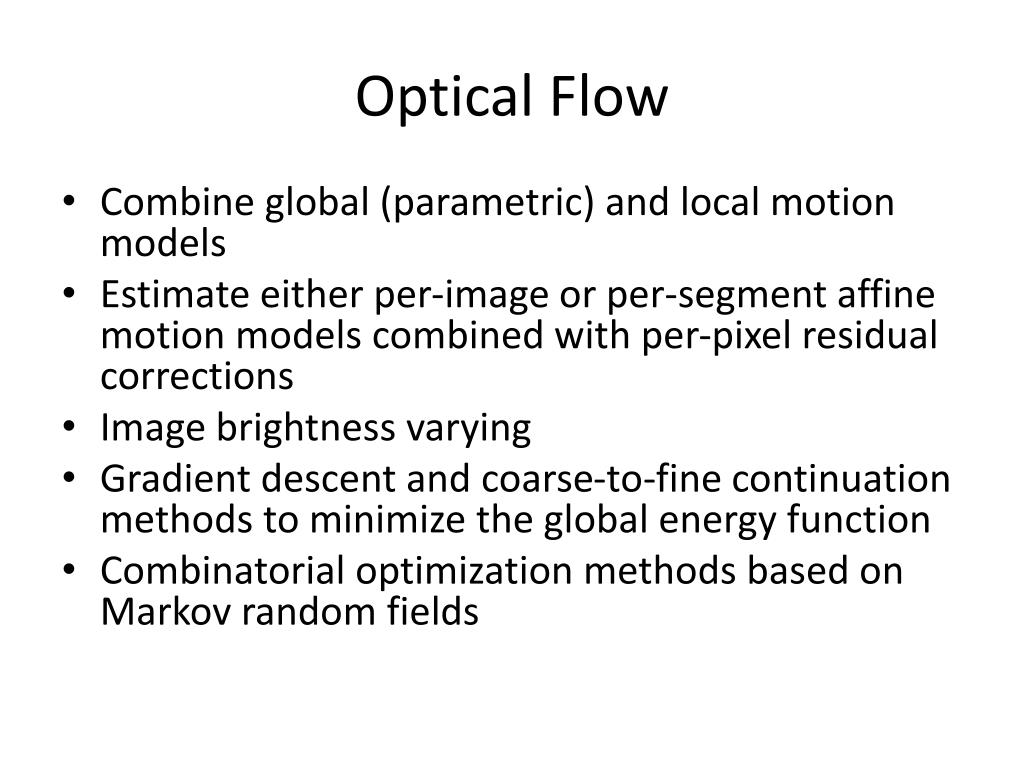 PPT Dense Motion Estimation PowerPoint Presentation, free download