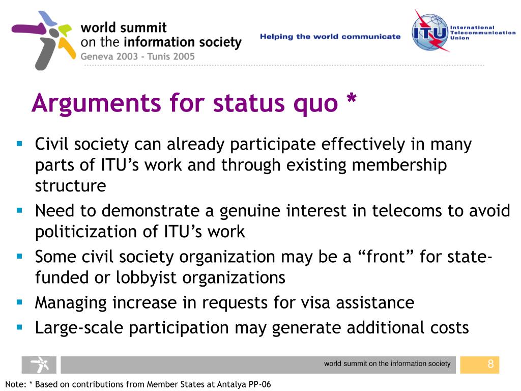 PPT Civil Society and the ITU PowerPoint Presentation, free download