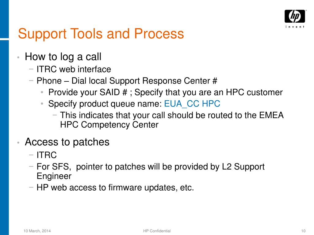 PPT HPC EMEA Support Overview PowerPoint Presentation, free download