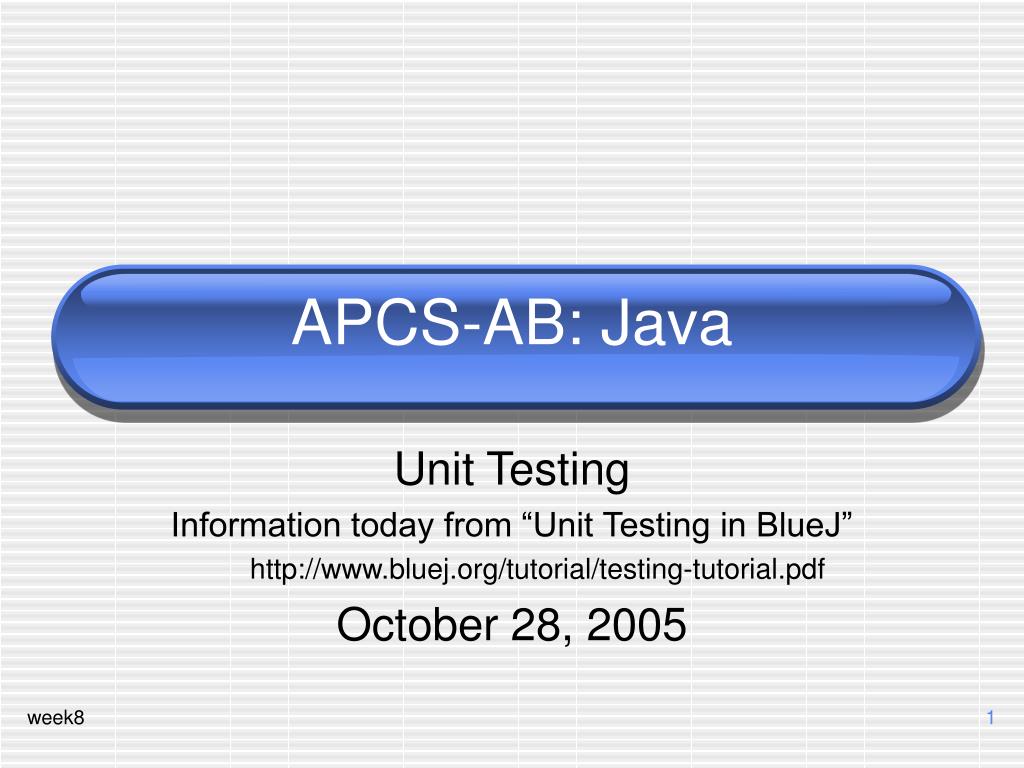 PPT APCSAB Java PowerPoint Presentation, free download ID1181741