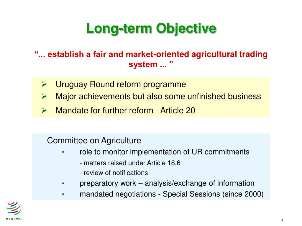 PPT Introduction to the WTO Agreement on Agriculture (AoA) and State