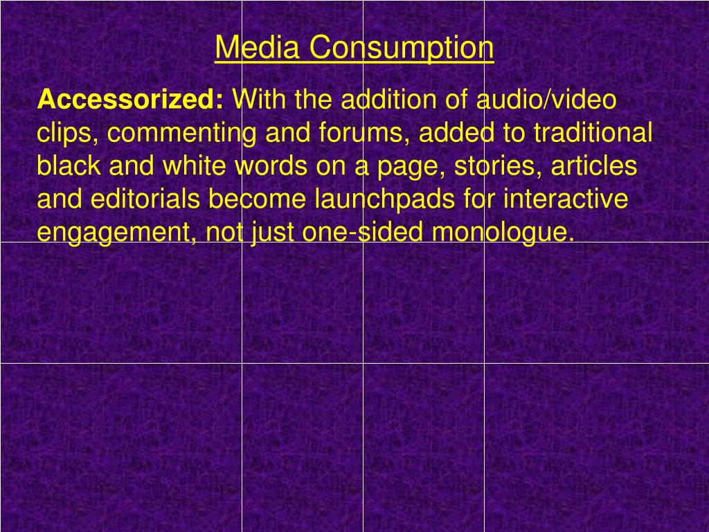 PPT Media Consumption PowerPoint Presentation, free download ID118198