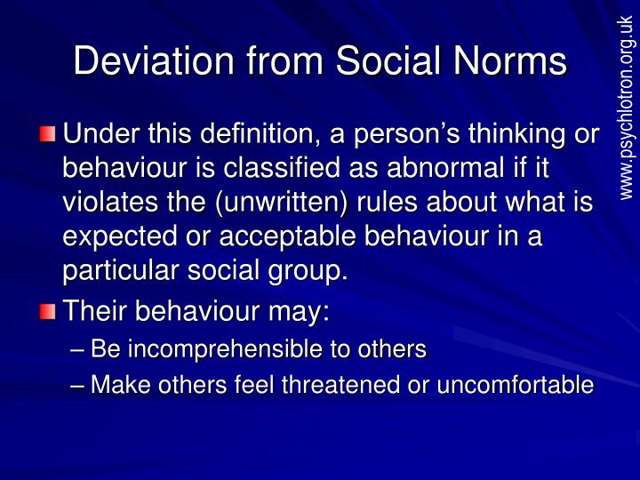PPT Definitions of Abnormality PowerPoint Presentation ID1182246