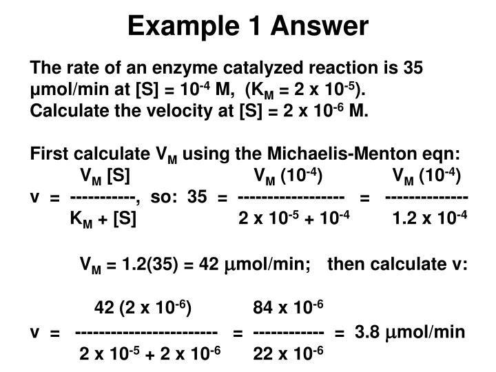 PPT Calculations of Enzyme Activity PowerPoint Presentation ID1182745