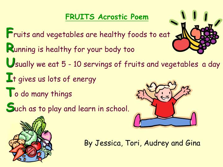 PPT H ot vegetables E at food from the four food groups A pple L ow