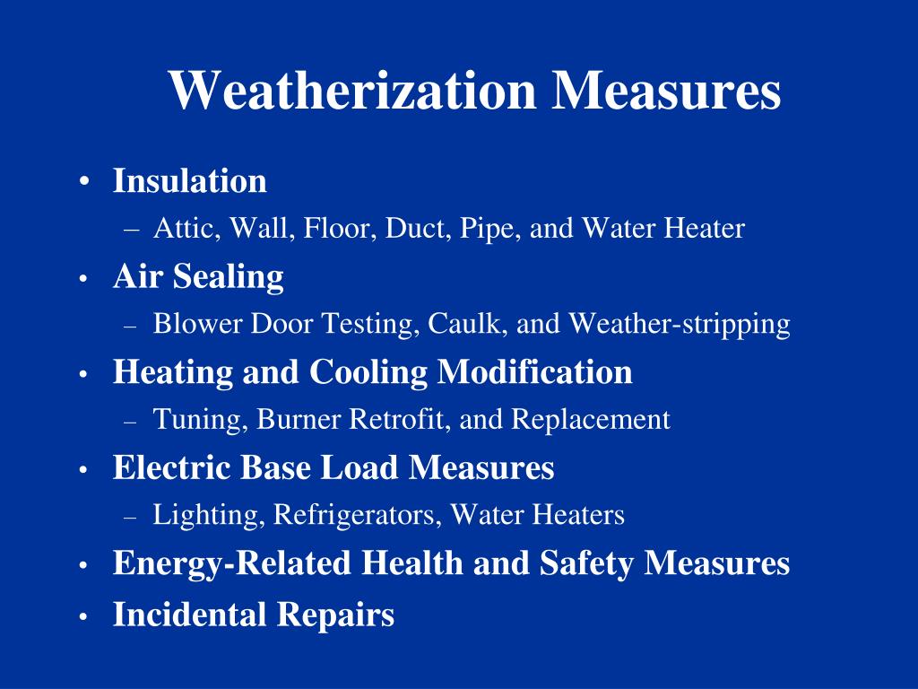 PPT Weatherization 201 Weatherization Works! PowerPoint Presentation