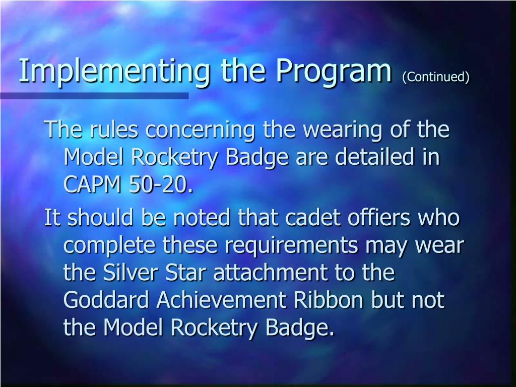 PPT CAP Model Rocketry Program PowerPoint Presentation, free download