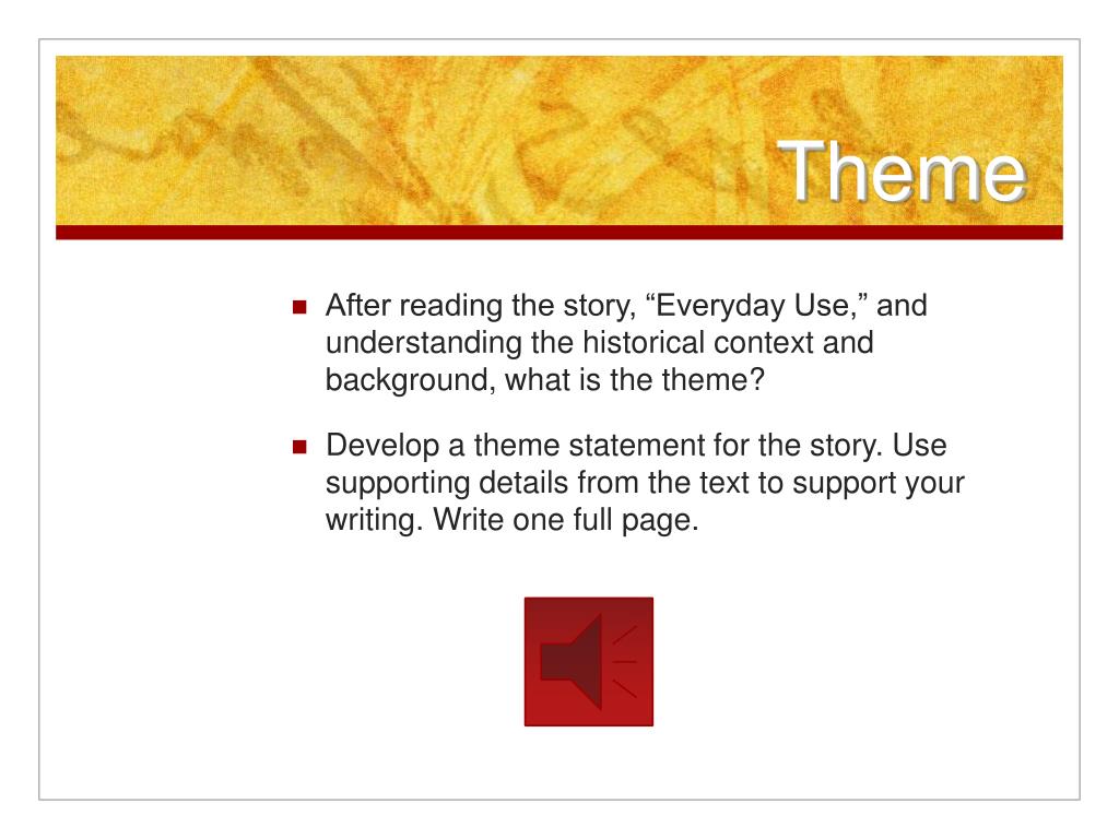 PPT “Everyday Use” PowerPoint Presentation, free download ID1184851