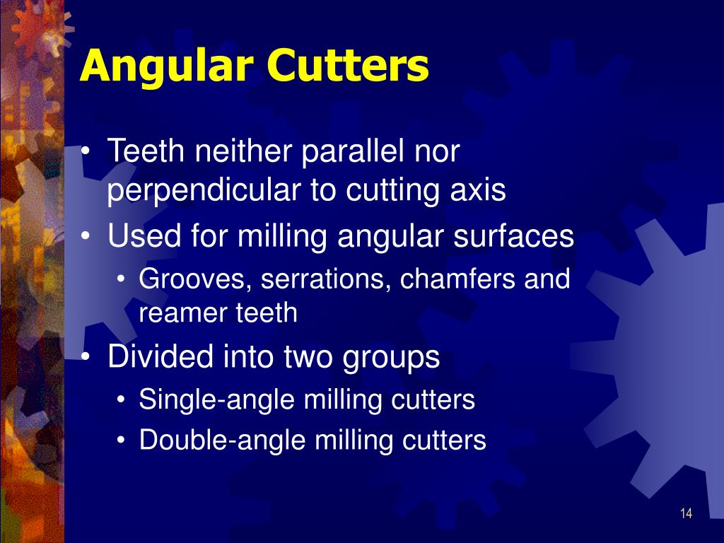 PPT Milling Cutters PowerPoint Presentation, free download ID1186653