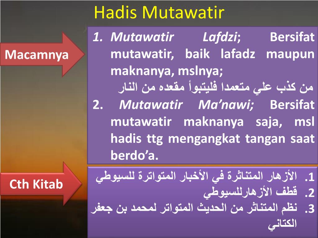 PPT MSI.7Klasifikasi Hadis dari Kuantitasnya PowerPoint Presentation