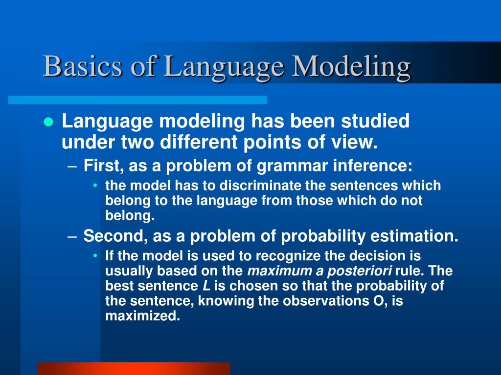 PPT Speech and Language Modeling PowerPoint Presentation, free