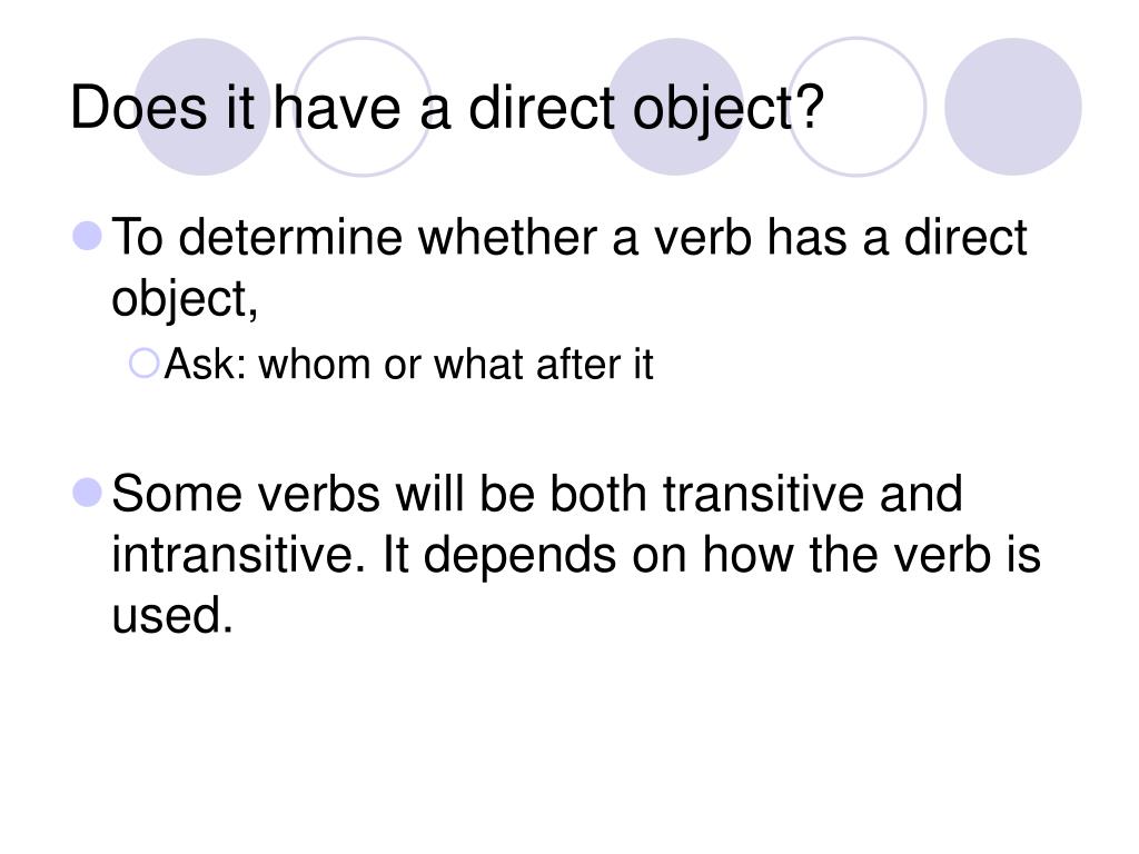 PPT Transitive and Intransitive Verbs PowerPoint Presentation, free