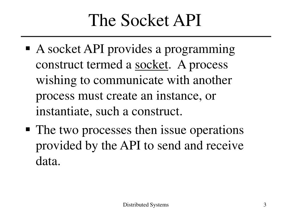 PPT Socket API PowerPoint Presentation, free download ID1192524