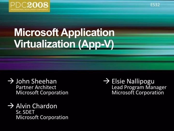PPT Microsoft Application Virtualization (AppV) PowerPoint