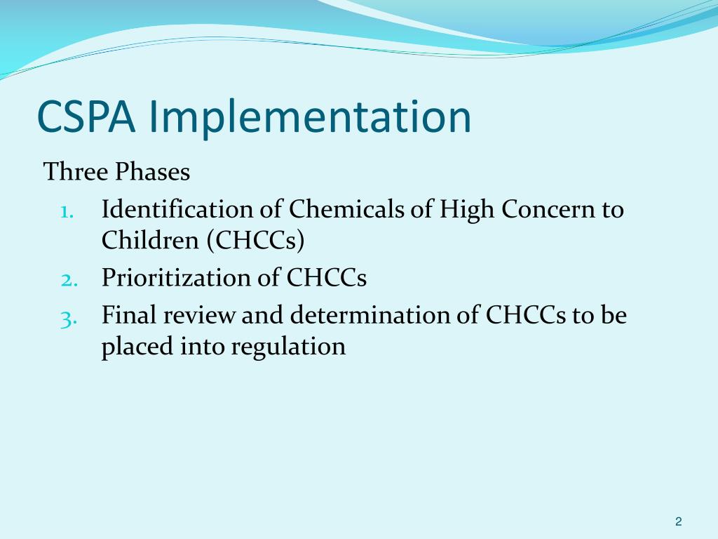 PPT Chemical Selection and Prioritization for Washington’s Children’s